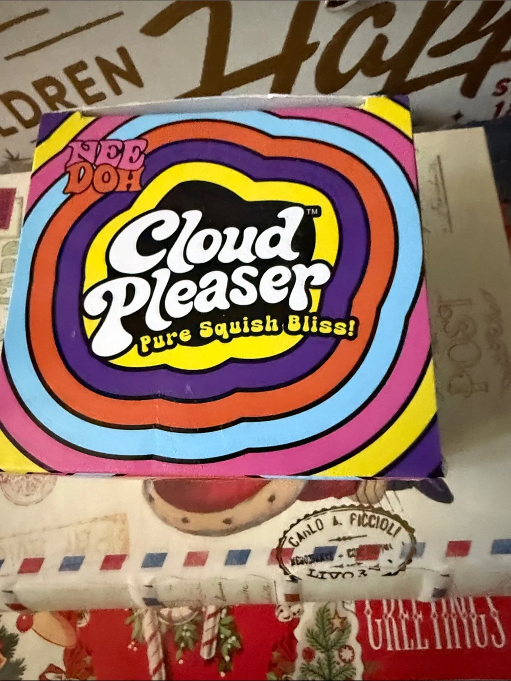 NeeDoh Cloud Pleaser Purple Squishy Fidget Toy New in Box